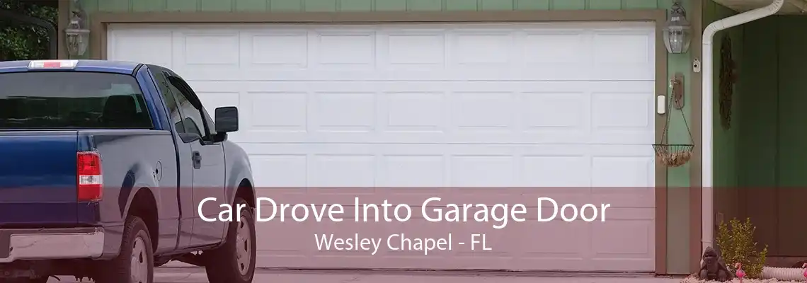 Car Drove Into Garage Door Wesley Chapel - FL